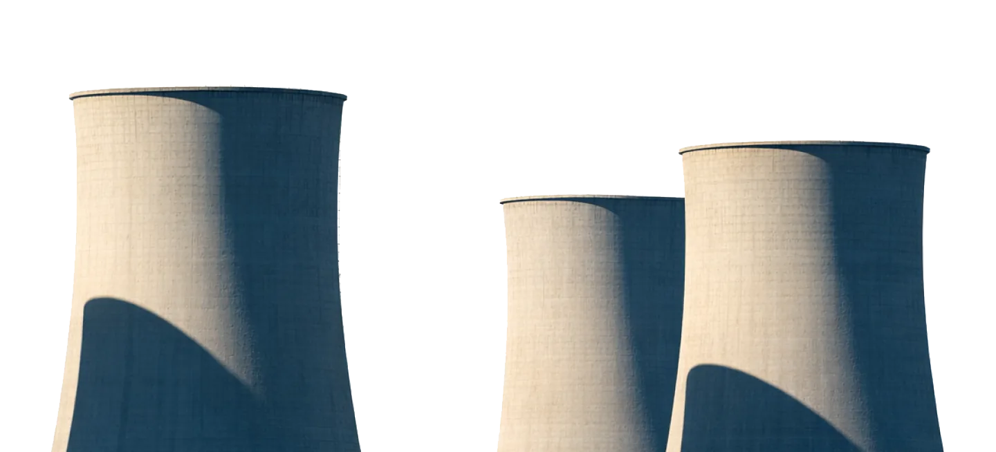 Nuclear cooling towers